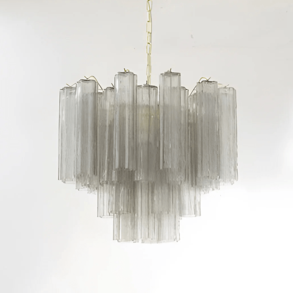 Murano Tubes Chandelier | Hand-Blown Glass, Customizable Size & Finish for Dining Room or Bedroom