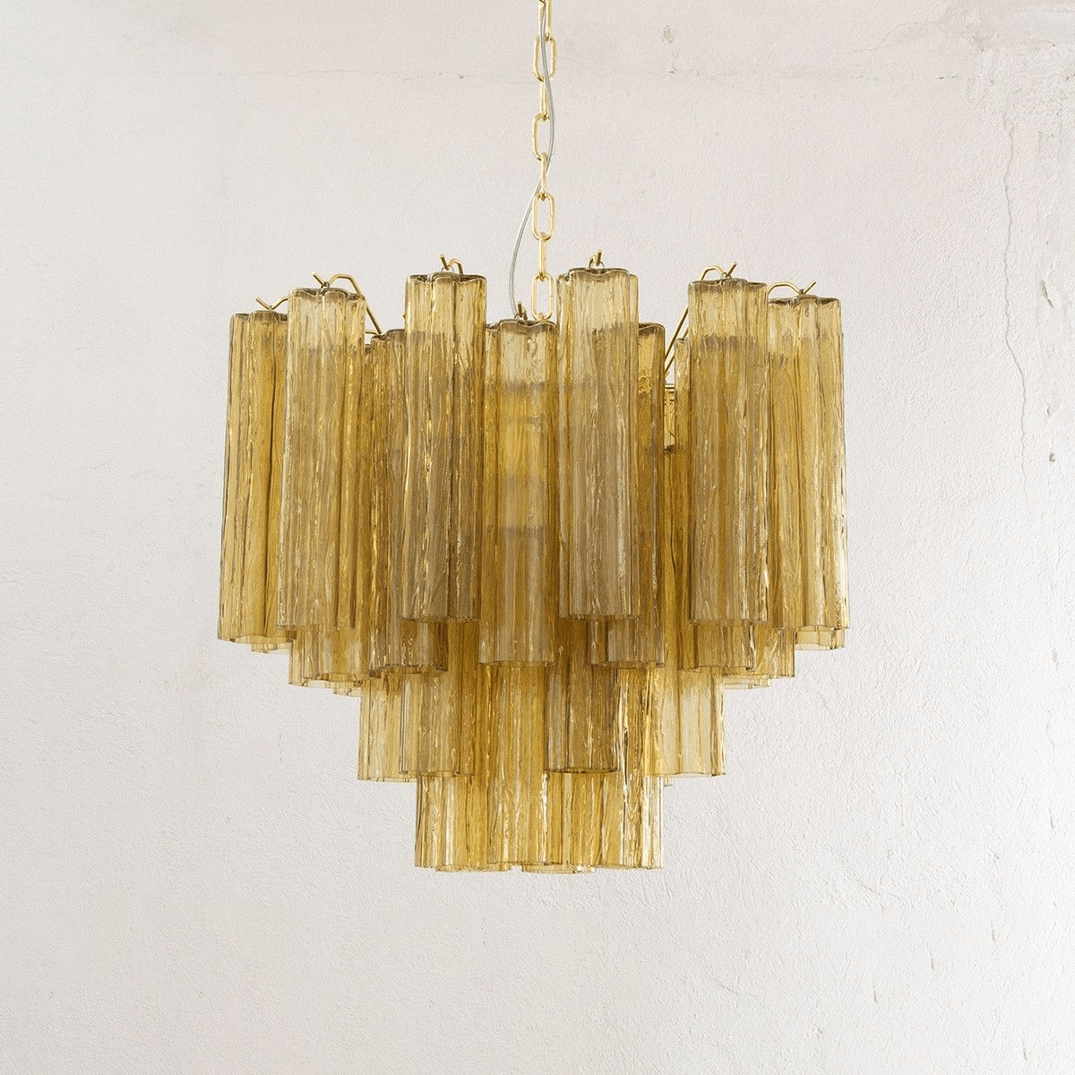 Murano Tubes Chandelier | Hand-Blown Glass, Customizable Size & Finish for Dining Room or Bedroom