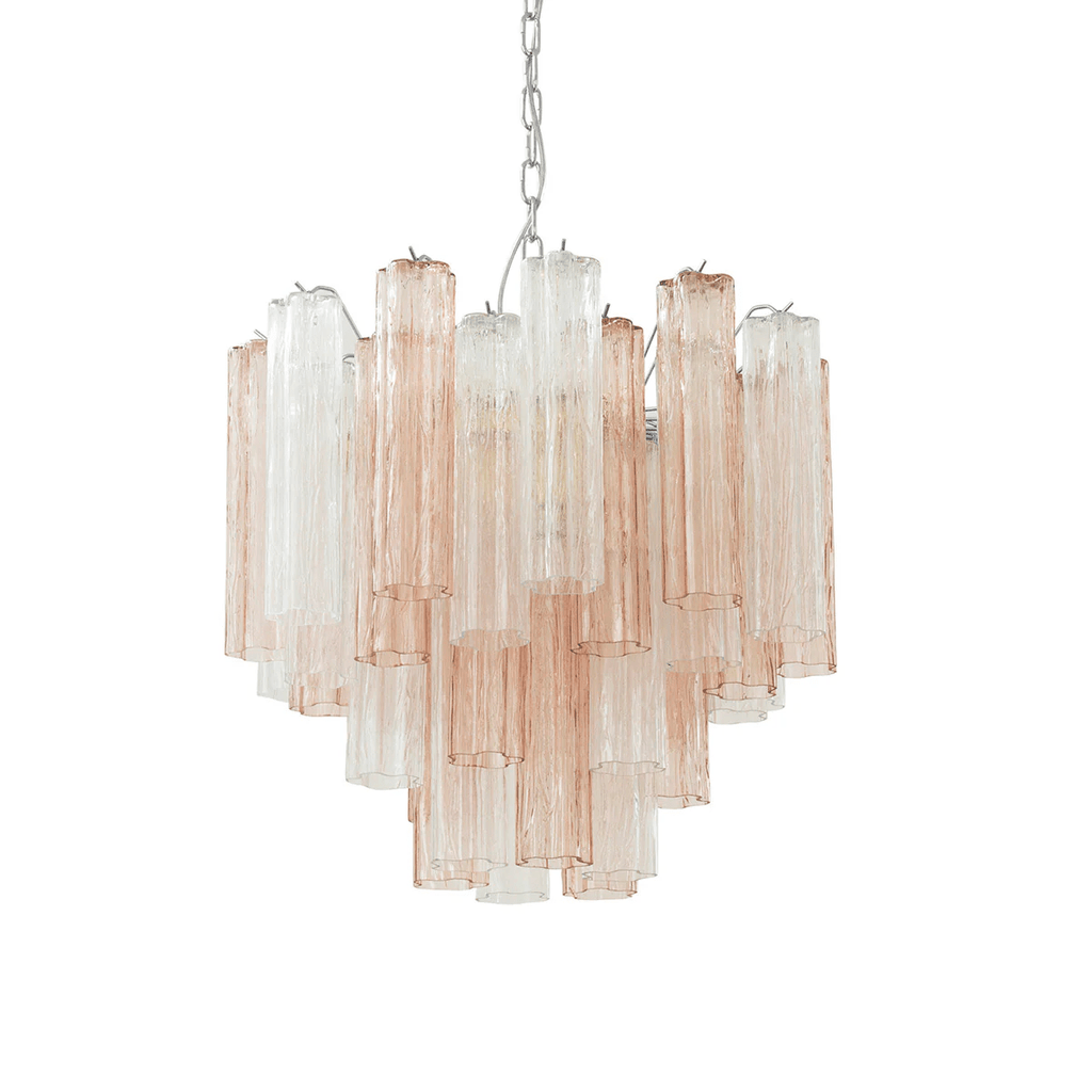 Murano Tubes Chandelier | Hand-Blown Glass, Customizable Size & Finish for Dining Room or Bedroom