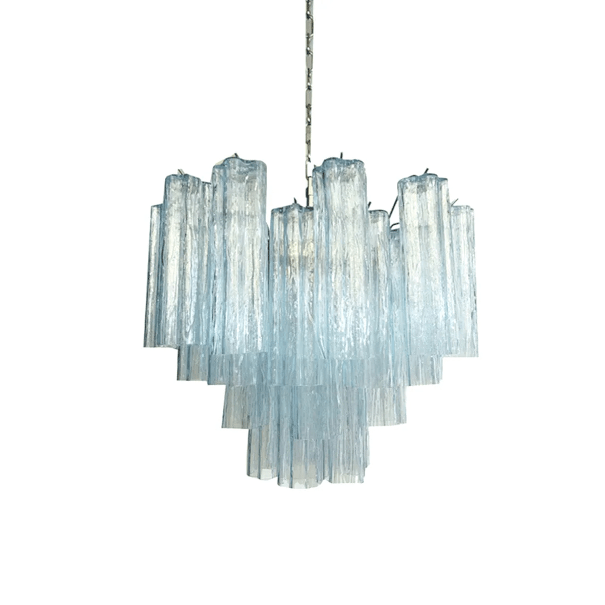 Murano Tubes Chandelier | Hand-Blown Glass, Customizable Size & Finish for Dining Room or Bedroom