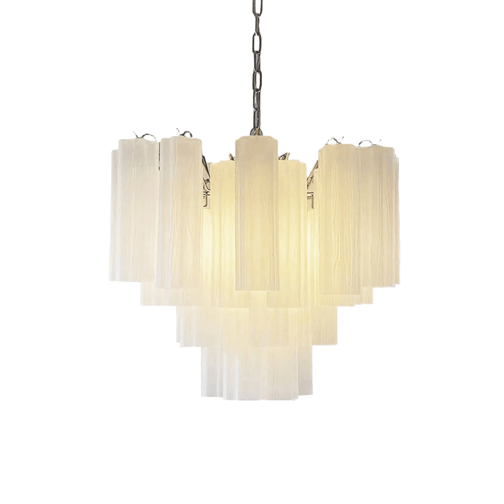 Murano Tubes Chandelier | Hand-Blown Glass, Customizable Size & Finish for Dining Room or Bedroom