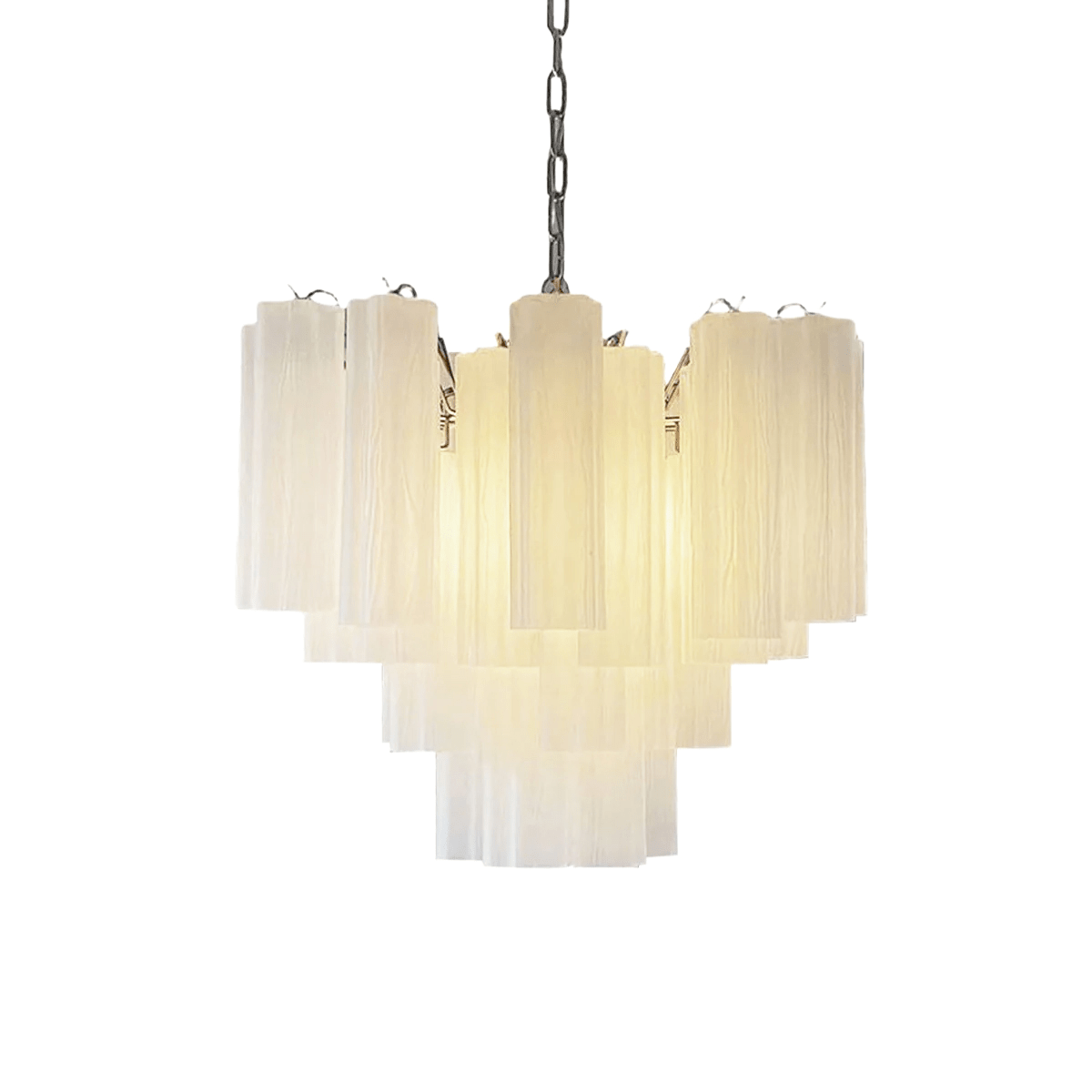 Murano Tubes Chandelier | Hand-Blown Glass, Customizable Size & Finish for Dining Room or Bedroom