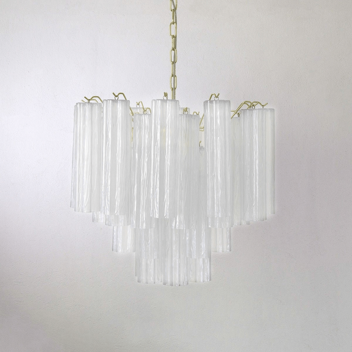 Murano Tubes Chandelier | Hand-Blown Glass, Customizable Size & Finish for Dining Room or Bedroom