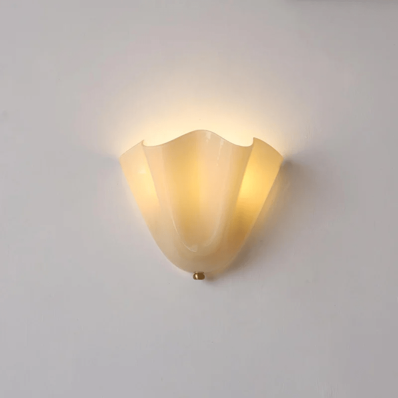 Petalia Wall Light | Soft Curves, Translucent Finish & Ambient Glow for Hallways, Bedrooms & Living Rooms