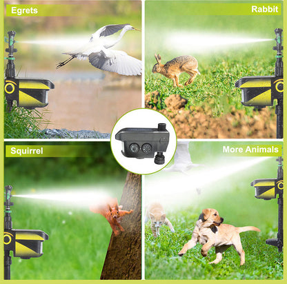 Deer Deterrents: Deer Sprinkler Solar Powered Motion Activated - Get Rid Of Deer Now!