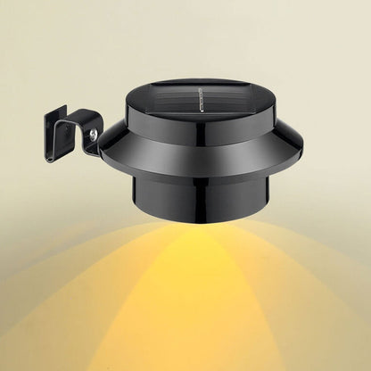 Solar LED Outdoor Waterproof Wall Sconce Light for Fences & Patios - Cylinder Design