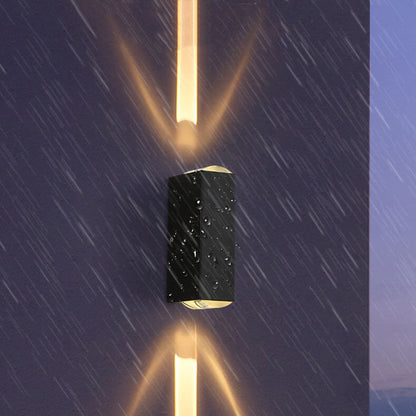 LED Waterproof Outdoor Wall Sconce Light Fixture - Modern Rectangular Design for Patios, Gardens, and Entryways