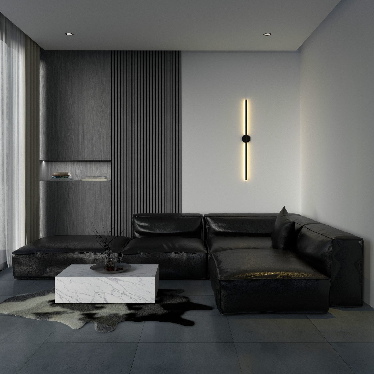 Black Wall Sconce: Saber & Stick Wall Lighting Fixtures for Modern Indoor Spaces