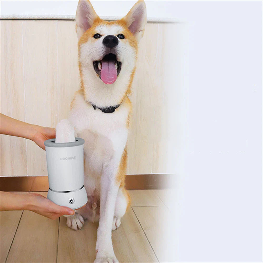 Electric Dog Paw Cleaner | Portable Pet Paw Washer with Silicone Bristles for Easy Grooming