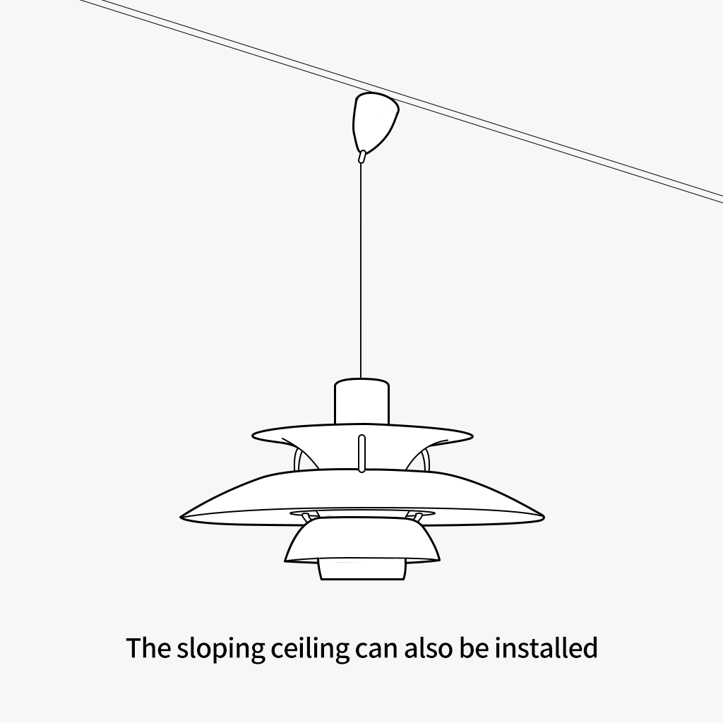Modern Nordic Multi-layer Pendant Lamp | Adjustable Height, Sloped Ceiling Friendly & Ideal for Living Rooms and Dining Areas