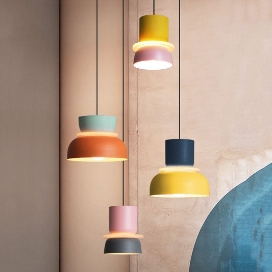 LED Pendant Light - Nordic Colorful Macaron Design for Kitchen Island & Dining Room Lighting