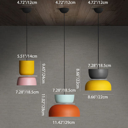 LED Pendant Light - Nordic Colorful Macaron Design for Kitchen Island & Dining Room Lighting