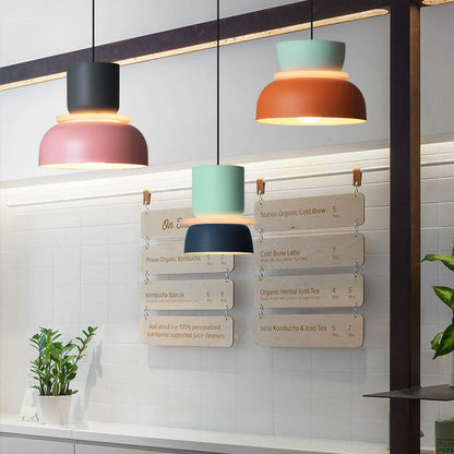 LED Pendant Light - Nordic Colorful Macaron Design for Kitchen Island & Dining Room Lighting