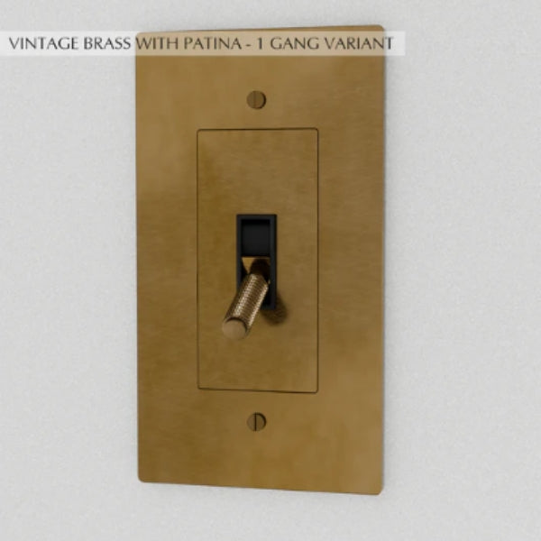 Solid Brass Toggle Light Switch | 1–4 Gang, UL Listed, Premium Durable Design