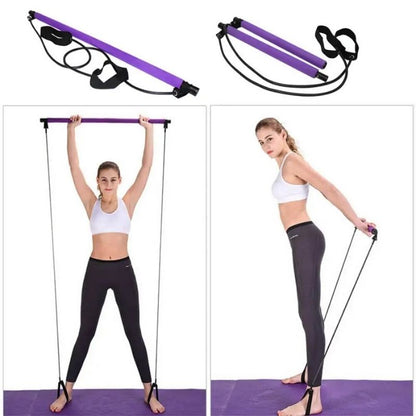 Portable Pilates Bar for Home Workouts | Easy-to-Use Muscle Strengthening Tool