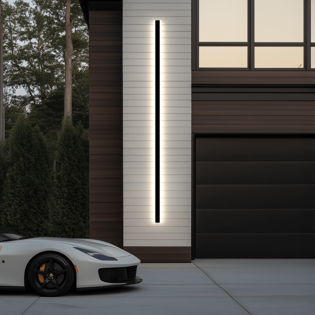 LED Outdoor Wall Light – Modern Weather-Resistant, Dimmable Exterior Sconce with 3 Color Temperatures