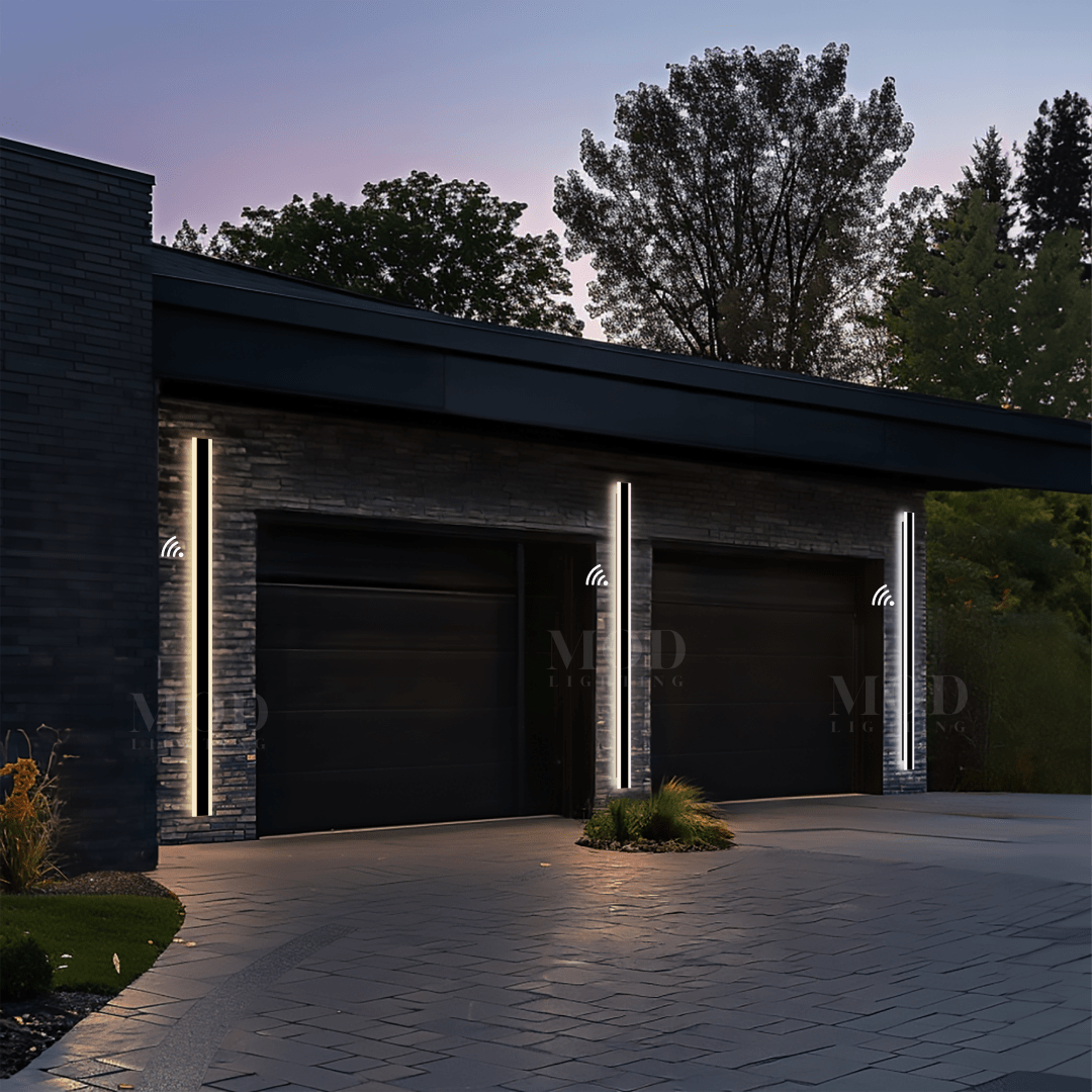 LED Motion Sensor Light - Wireless Outdoor Security Light with Adjustable Brightness for Pathways, Garages, and Entryways