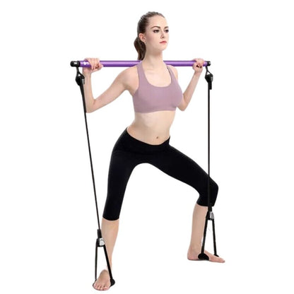 Portable Pilates Bar for Home Workouts | Easy-to-Use Muscle Strengthening Tool