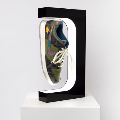 Floating Sneaker Display: Lucite Shoe Levitation Holder with LED Light-Up Shelves for Unique Showcases