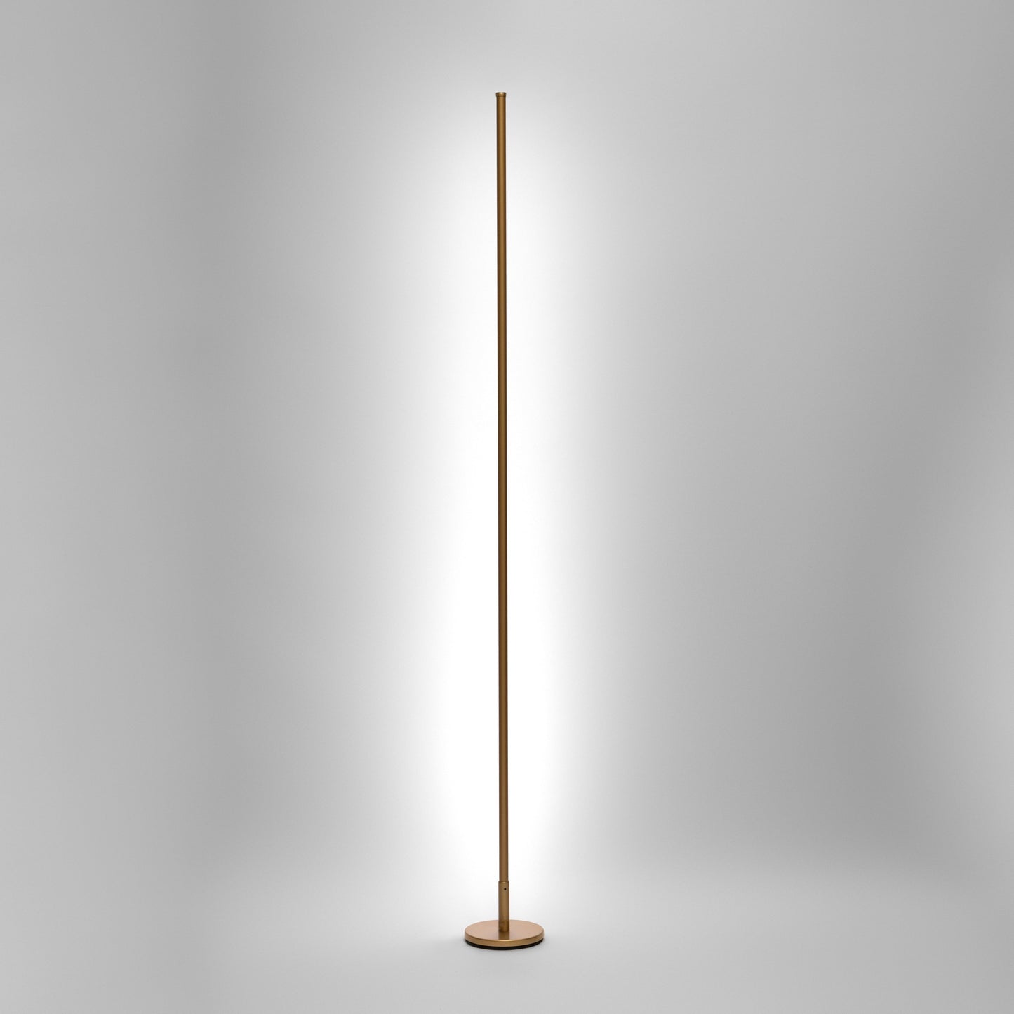 Futuristic Corner Floor Lamp - Tall Black and Silver | Modern Minimalist Metal Design