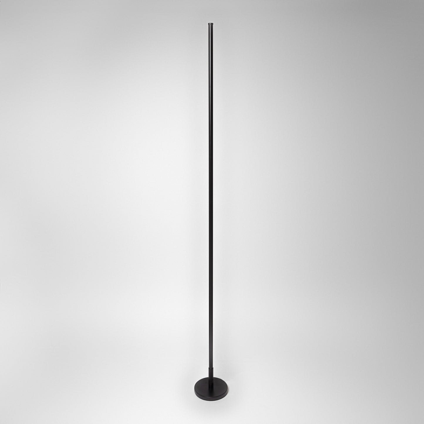 Futuristic Corner Floor Lamp - Tall Black and Silver | Modern Minimalist Metal Design