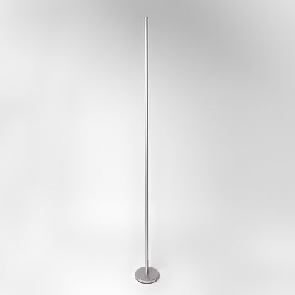 Futuristic Corner Floor Lamp - Tall Black and Silver | Modern Minimalist Metal Design