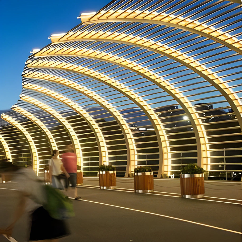 Adjustable Warm White Solar LED Strip Lights with Remote Control for Outdoor Lighting and Decoration