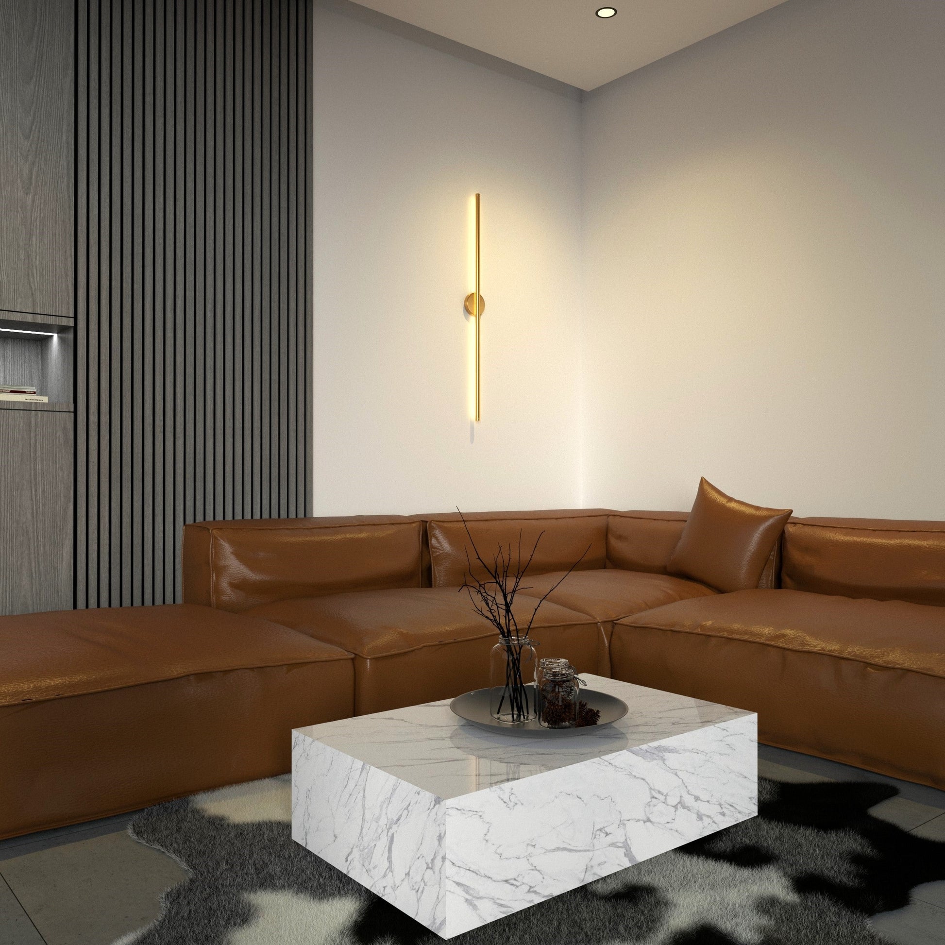 LED Round Wall Sconce Light Fixture - Modern Design for Living Room, Hallway & Bedroom Lighting