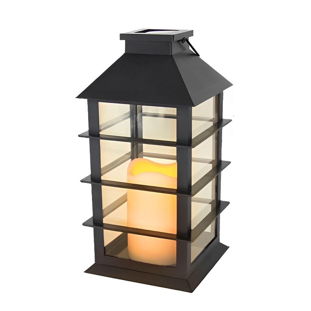 LED Portable Solar Lantern - Waterproof Intelligent Outdoor Light for Camping & Garden Use