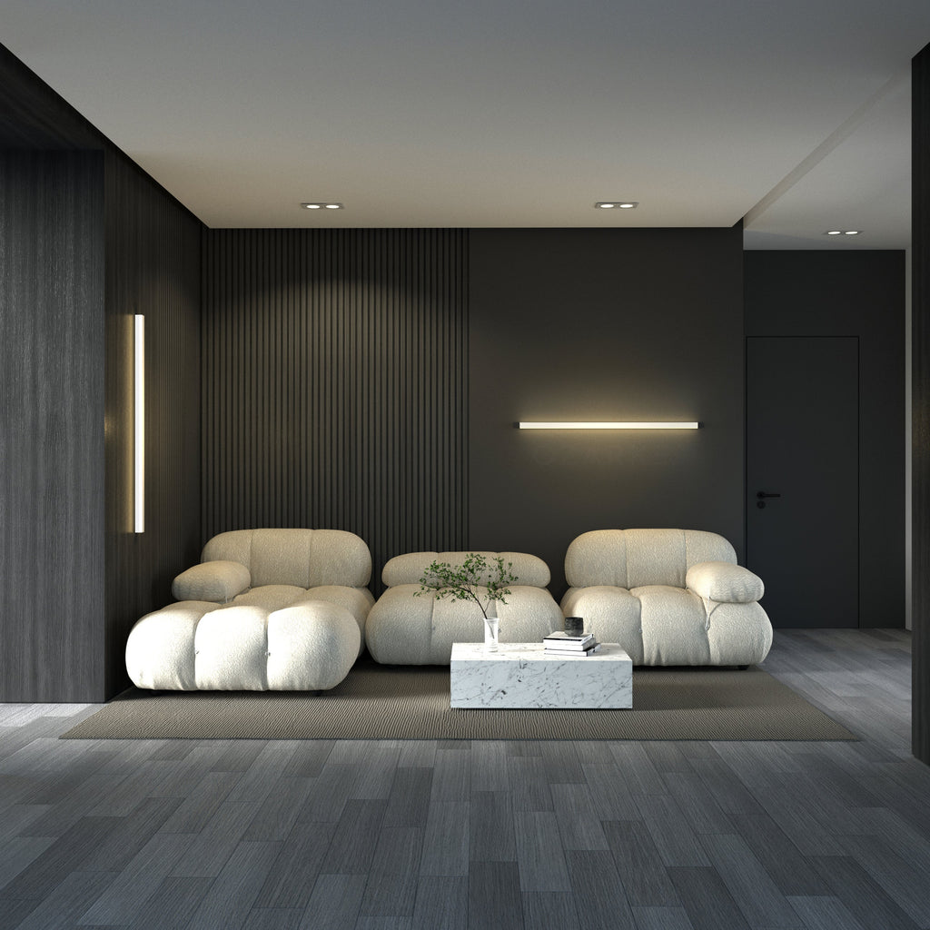 Linear Minimalist Wall Lamp - Modern LED Sconce Fixture for Living Room & Hallway Lighting