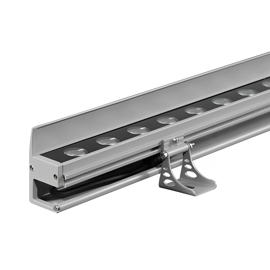 LED Linear Up Outdoor Wall Washer Lights - Adjustable Landscape Lamp with Baffle for Garden & Patio Illumination