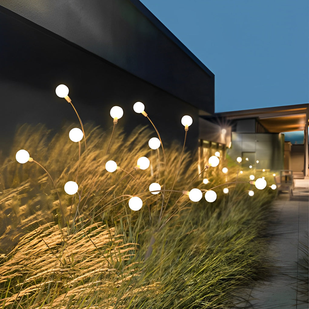 Solar Firefly Garden Lights - Eco-Friendly Weatherproof Outdoor LED Lighting for Pathways & Patios