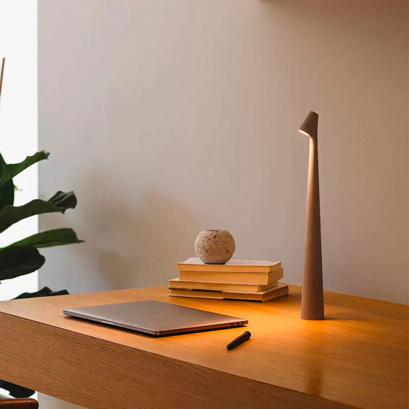 Wick Lamp - Electric Candle Table Lamp: Chic and Stylish Portable LED Candle Light Solution