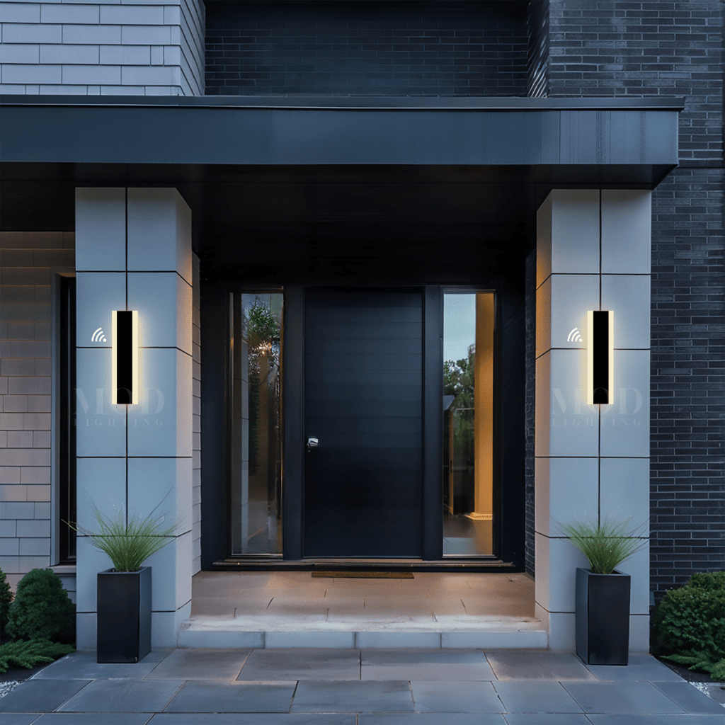 LED Motion Sensor Light - Wireless Outdoor Security Light with Adjustable Brightness for Pathways, Garages, and Entryways