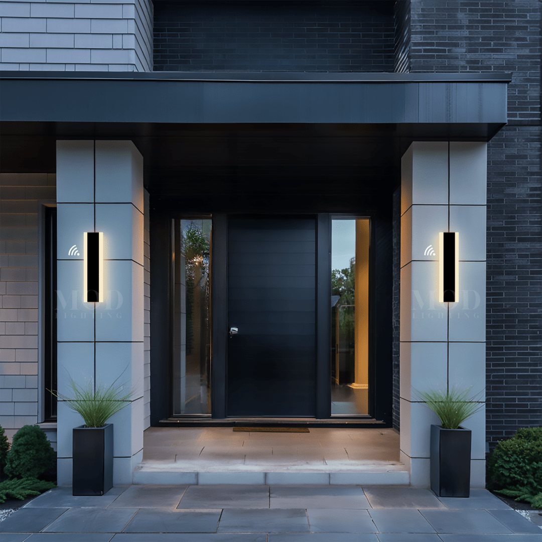 LED Motion Sensor Light - Wireless Outdoor Security Light with Adjustable Brightness for Pathways, Garages, and Entryways