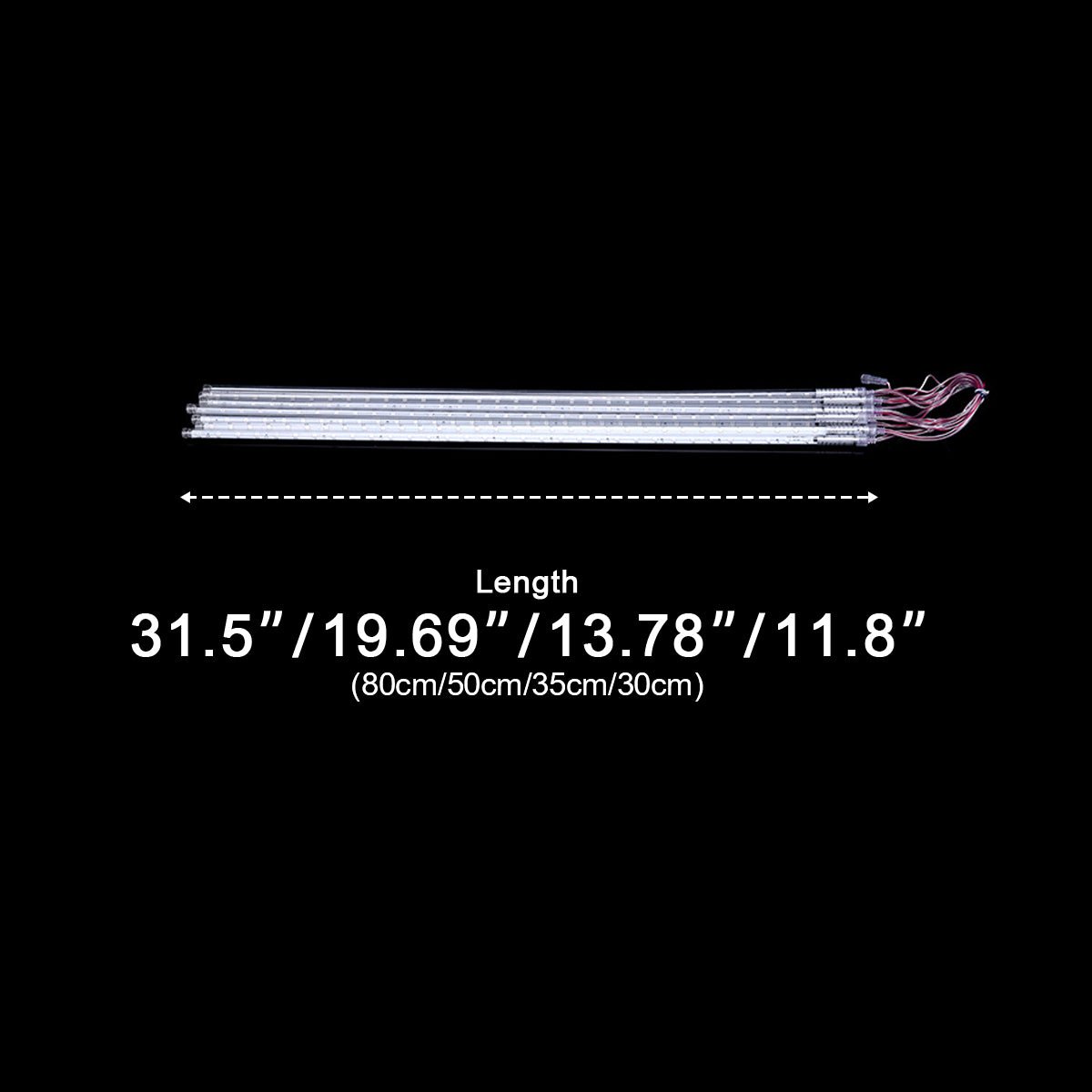 360° Solar-Powered Waterproof Meteor Shower LED Tree String Lights – Dynamic Outdoor Landscape Lighting for Garden, Yard & Patio