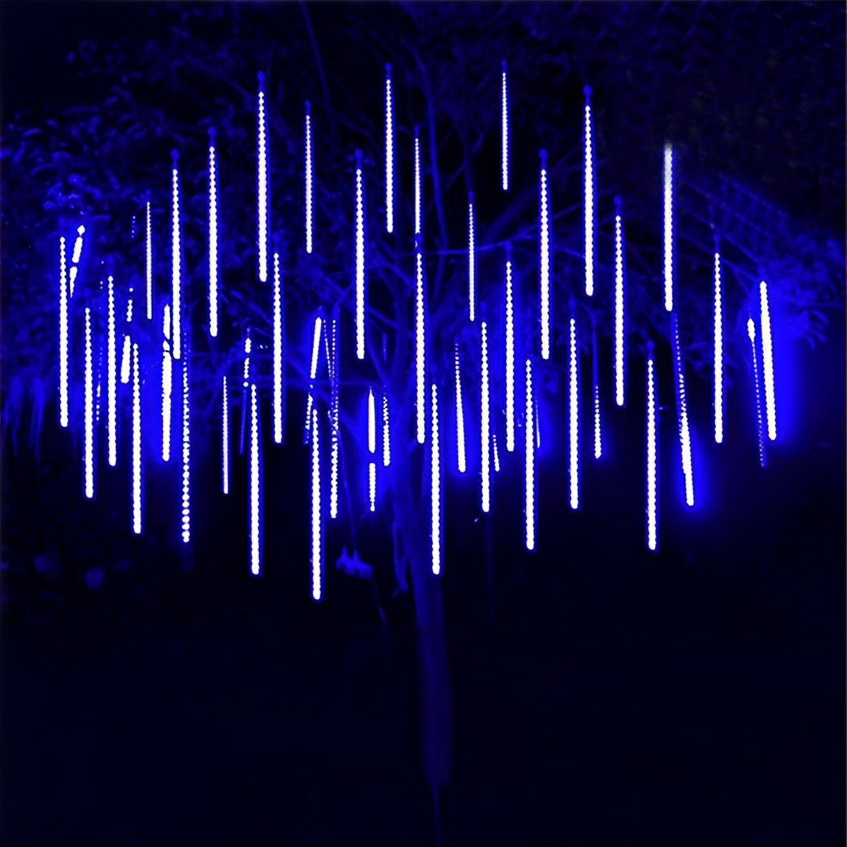 360° Solar-Powered Waterproof Meteor Shower LED Tree String Lights – Dynamic Outdoor Landscape Lighting for Garden, Yard & Patio