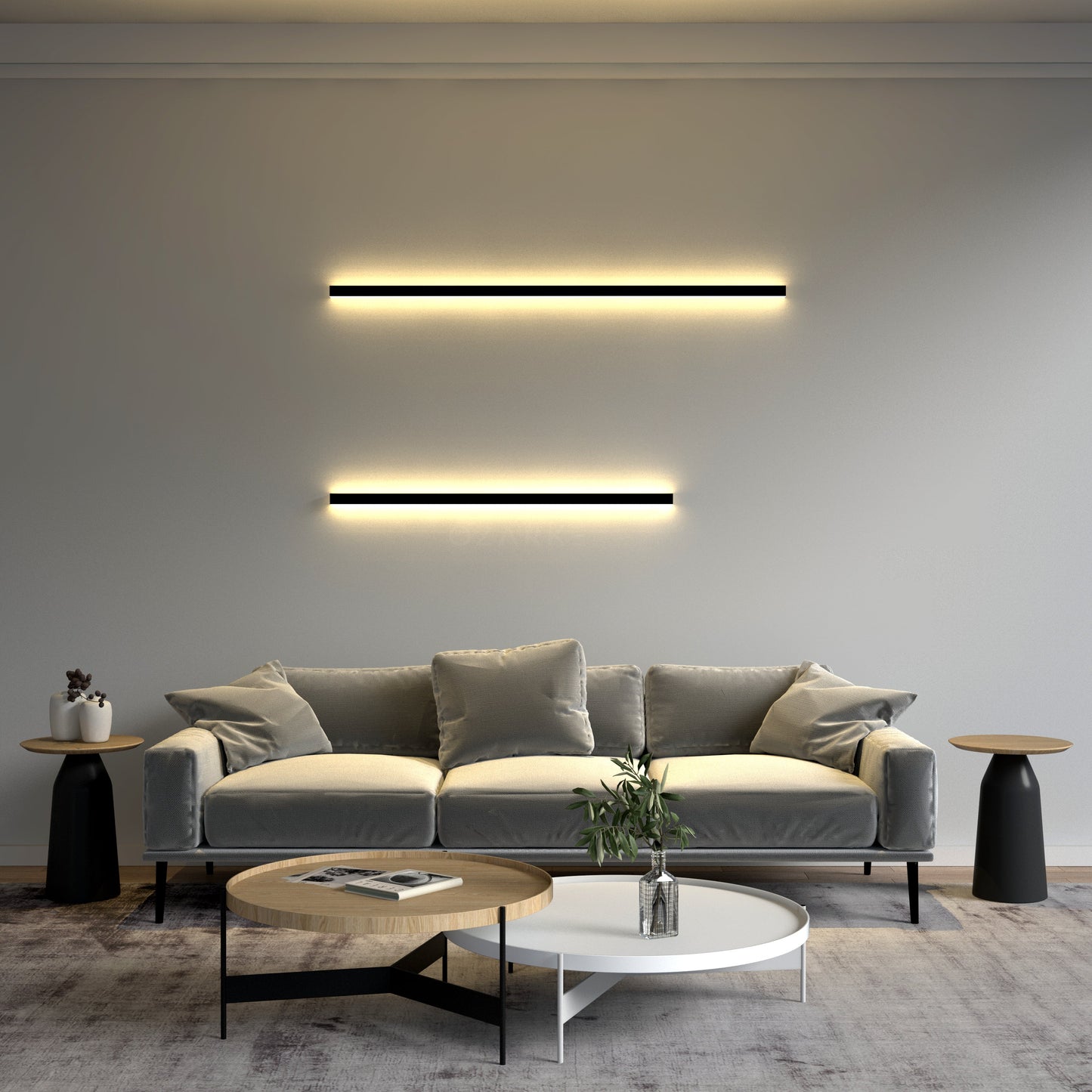 Minimalist Wall Lights: Above the Bed or Living Room Uplights - Indirect LED & Spa Lighting Ideas