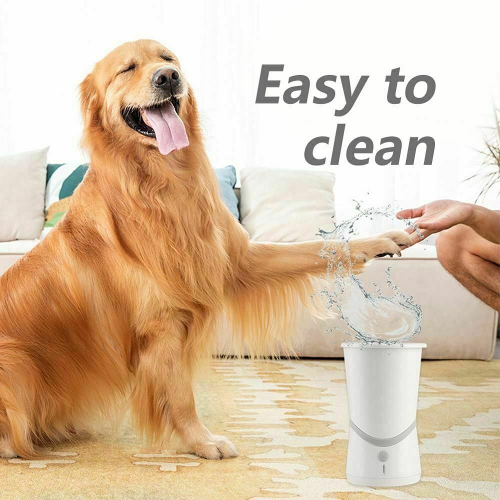 Electric Dog Paw Cleaner | Portable Pet Paw Washer with Silicone Bristles for Easy Grooming