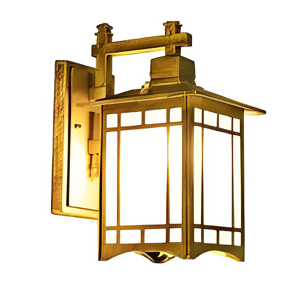 LED Vintage Solar Wall Lamp with Remote Control - Waterproof Retro Wall Sconce Lighting for Outdoor Use
