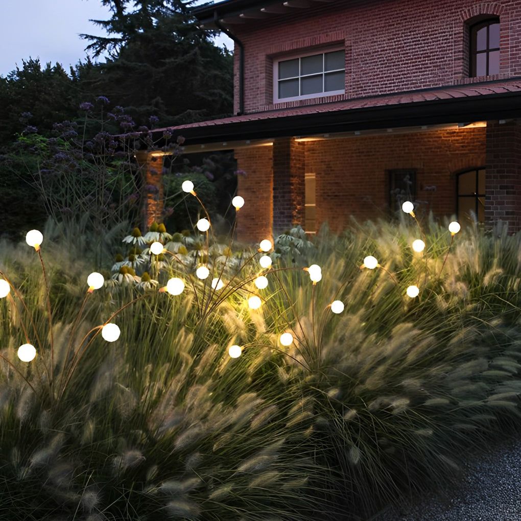 Solar Firefly Garden Lights - Eco-Friendly Weatherproof Outdoor LED Lighting for Pathways & Patios
