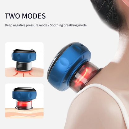 Cupping Massager with Heating Function | Electric Vacuum Device for Targeted Muscle Therapy