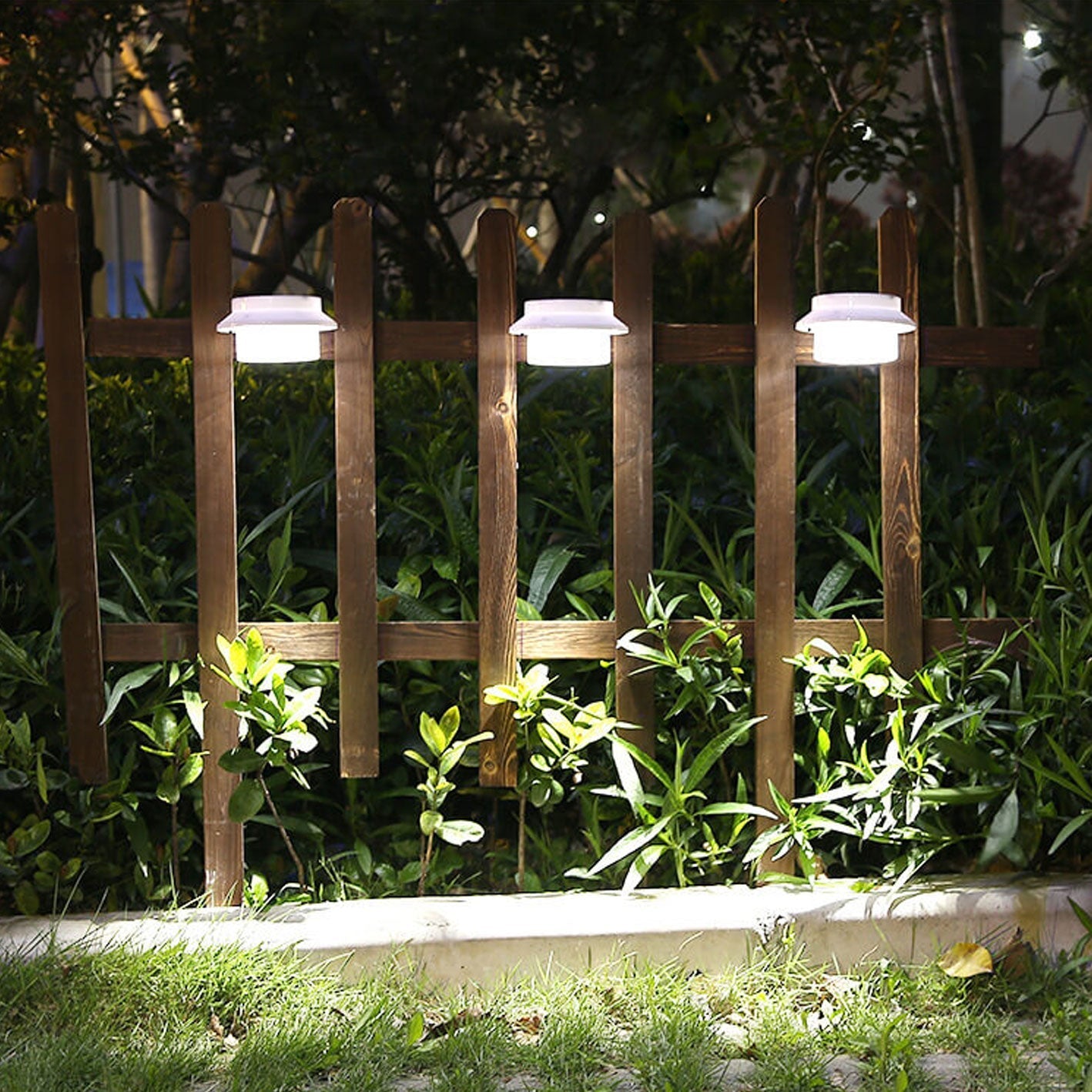 Solar LED Outdoor Waterproof Wall Sconce Light for Fences & Patios - Cylinder Design