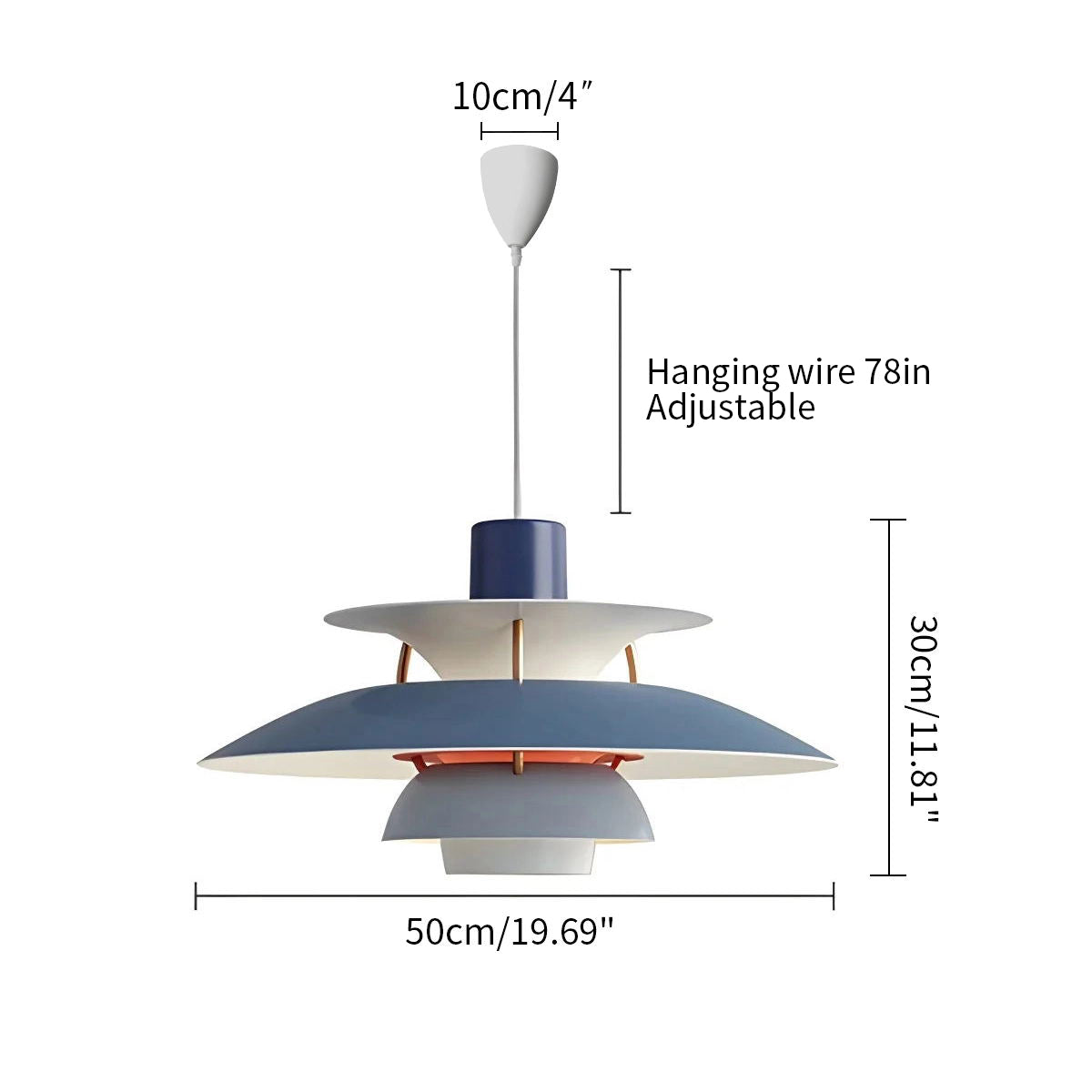 Modern Nordic Multi-layer Pendant Lamp | Adjustable Height, Sloped Ceiling Friendly & Ideal for Living Rooms and Dining Areas