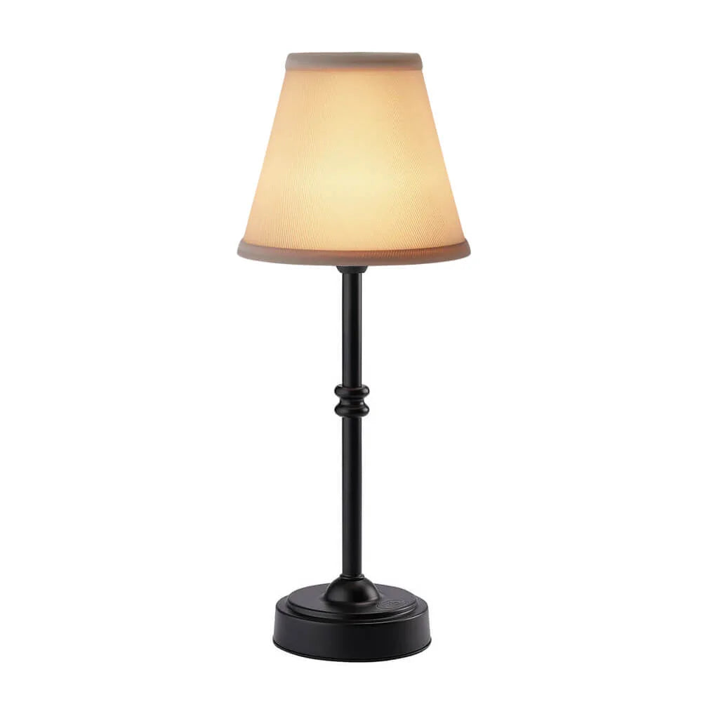 Cordless Brass Lamp for Living Room Battery Powered for Mantle & Table Versatile Decor Solution