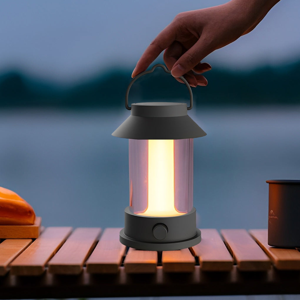 Portable Waterproof Dimmable LED Lantern - USB Rechargeable Outdoor Light for Camping & Emergency Use