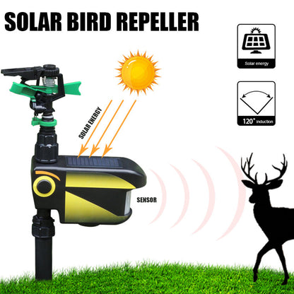 Deer Deterrents: Deer Sprinkler Solar Powered Motion Activated - Get Rid Of Deer Now!