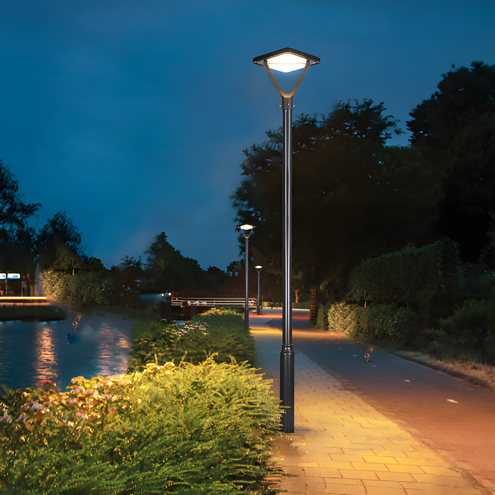 16 Solar Light Posts for Outdoor Use - Illuminate with Solar Street Lamp Post Lights, Perfect for Outdoor Paths and Gardens