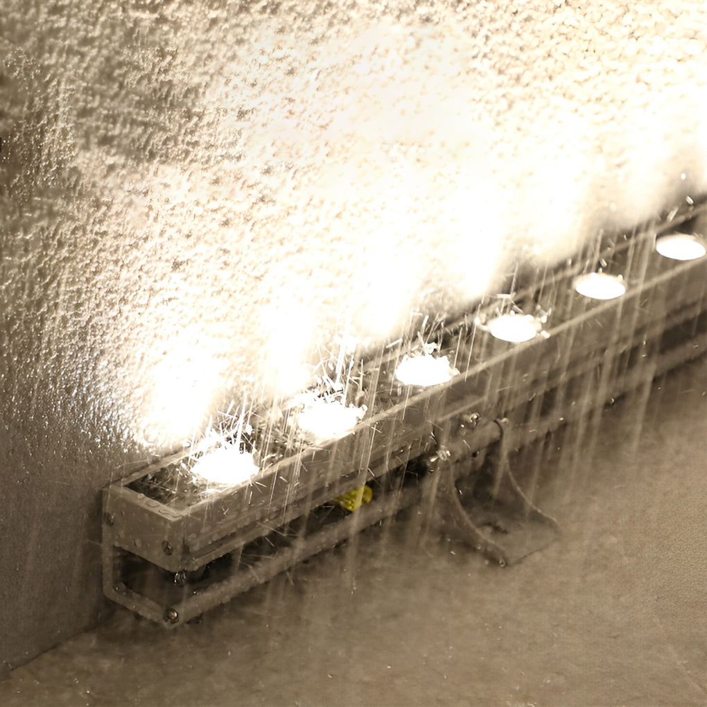 LED Linear Up Outdoor Wall Washer Lights - Adjustable Landscape Lamp with Baffle for Garden & Patio Illumination