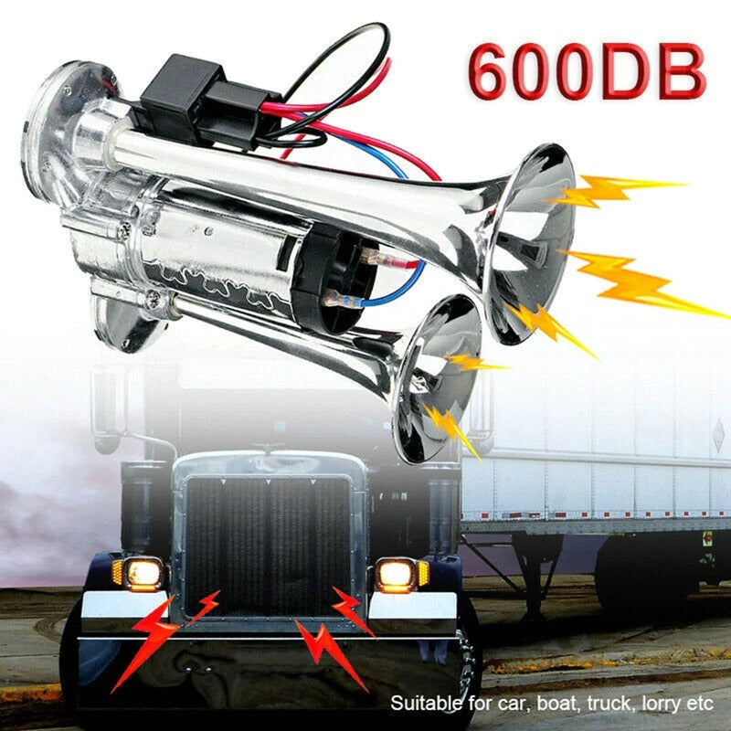 Super Loud Train Horn for Trucks & Cars - Powerful Air Horn for Lorries